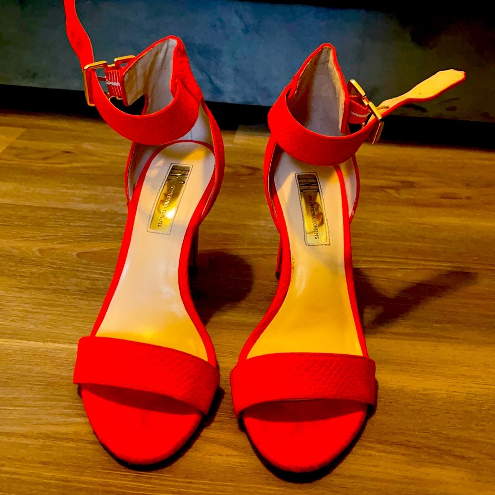 INC Snake Textured Heels